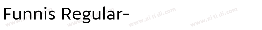 Funnis Regular字体转换